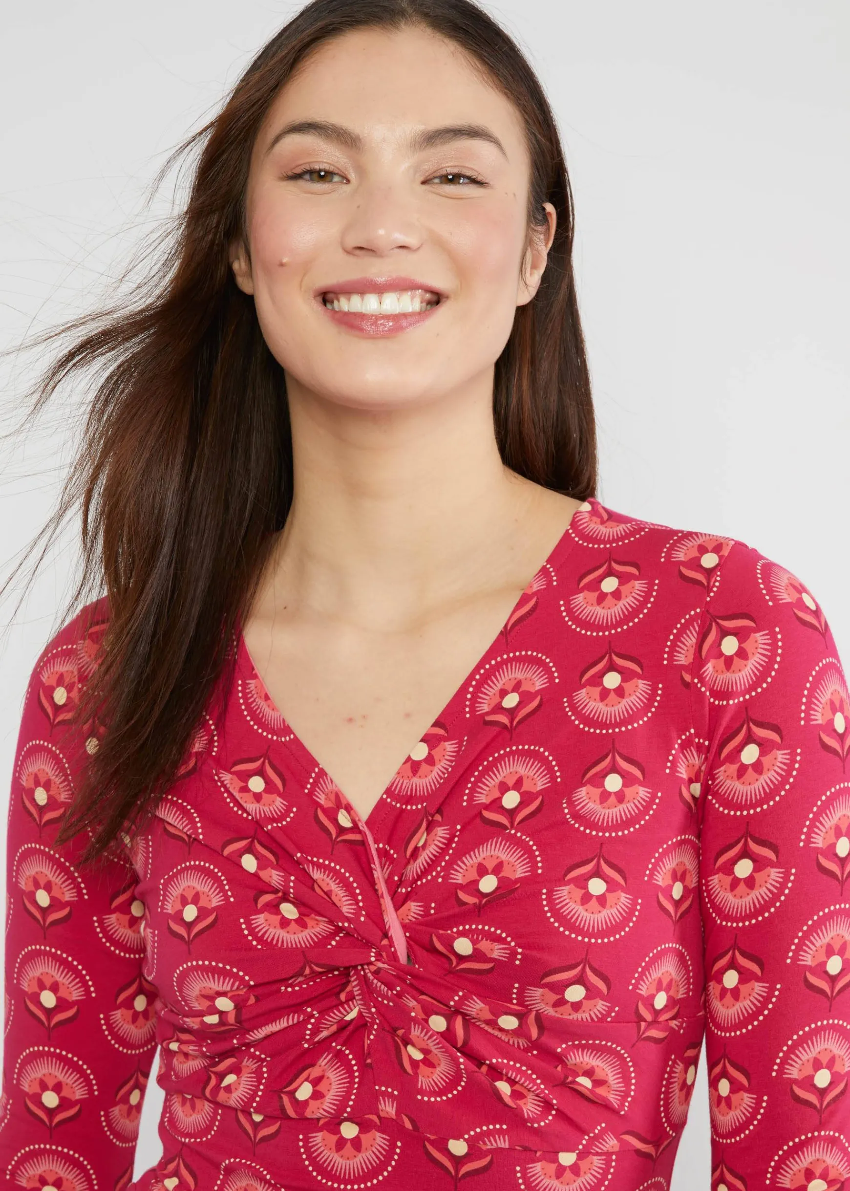 Damen Blutsgeschwister Jerseykleider|Knielange Kleider|Herbstkleid Hot Knot