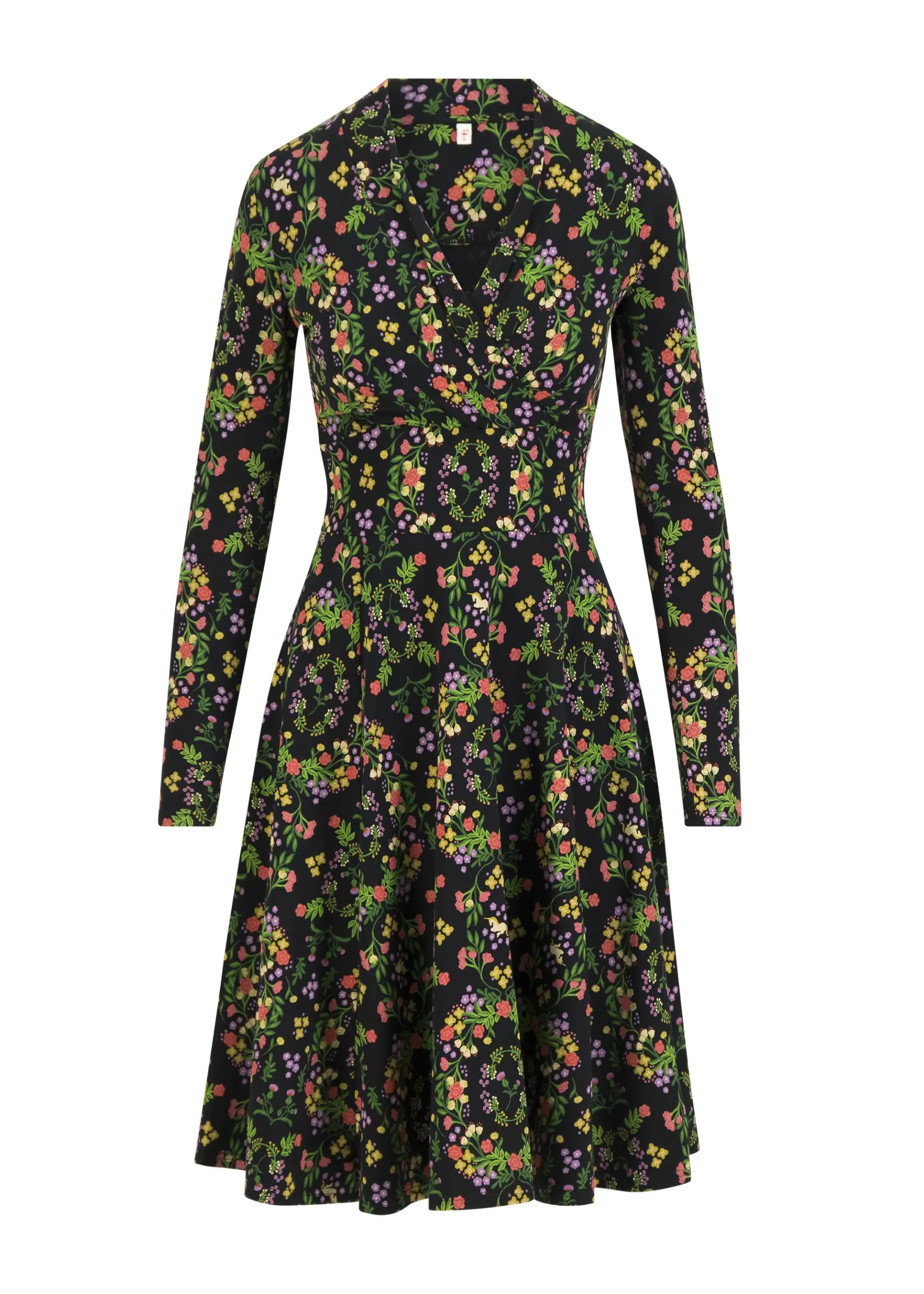 Damen Blutsgeschwister Jerseykleider|Knielange Kleider|Herbstkleid Shalala Tralala Shawl