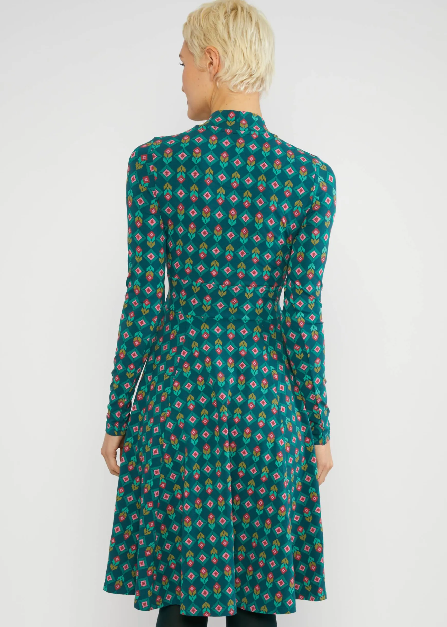 Damen Blutsgeschwister Jerseykleider|Knielange Kleider|Herbstkleid Shalala Tralala Shawl