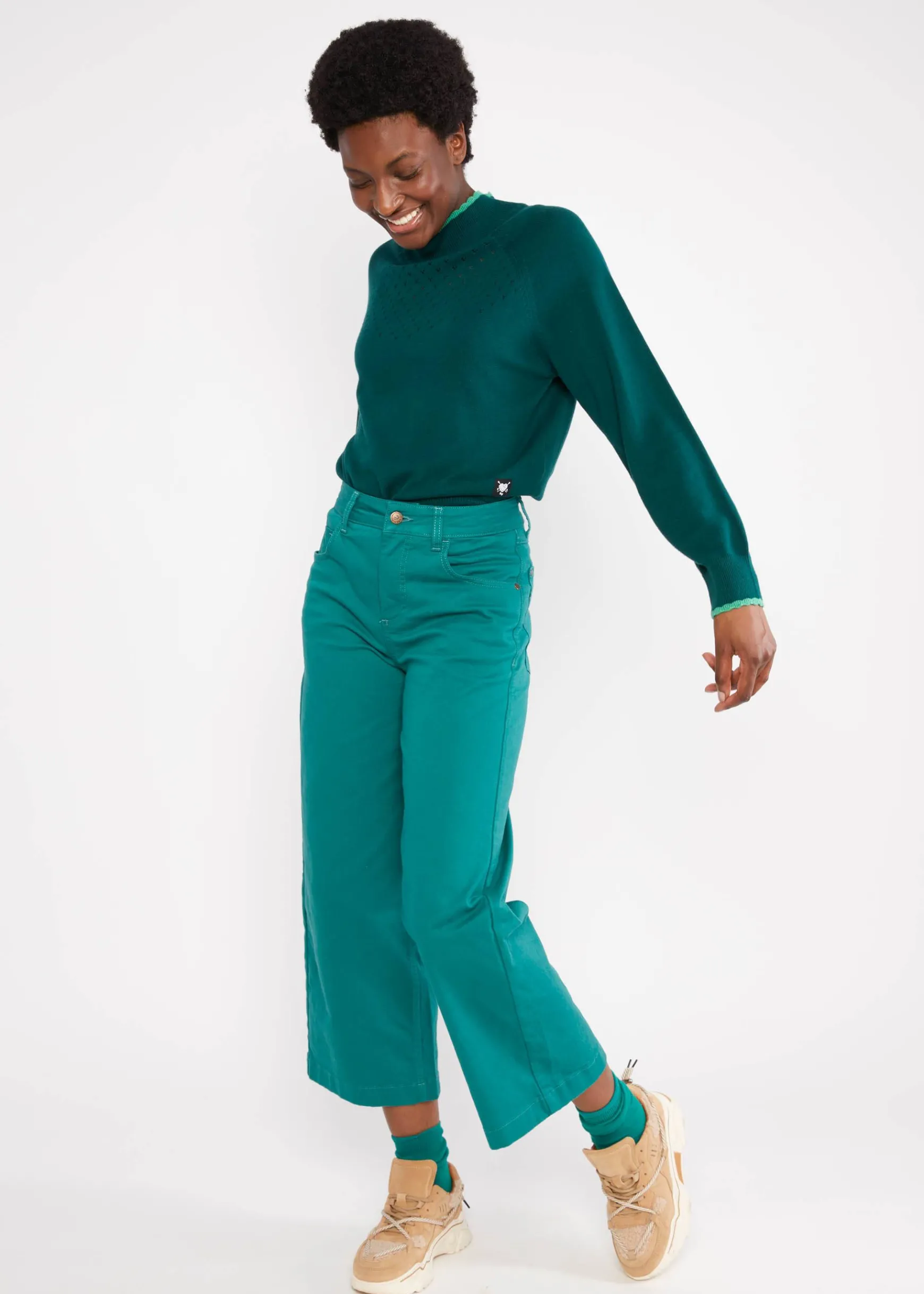Damen Blutsgeschwister Culottes|Stoffhosen|Hose High Waist Culotte