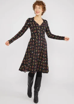 Damen Blutsgeschwister Jerseykleider|Knielange Kleider|Jerseykleid Cache Me, Darling