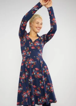 Damen Blutsgeschwister Jerseykleider|Knielange Kleider|Jerseykleid Miraculous Power Tralala