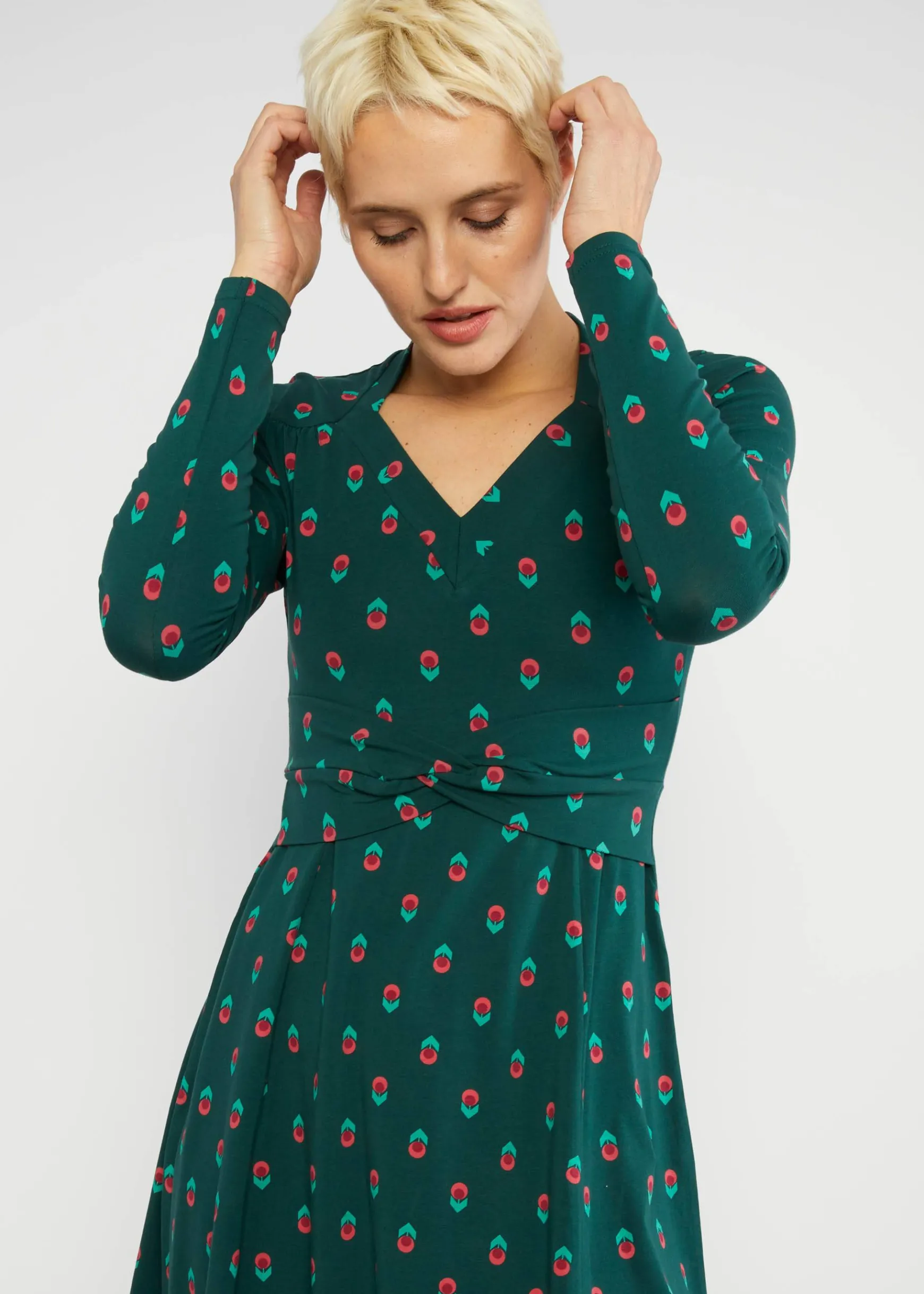 Damen Blutsgeschwister Jerseykleider|Knielange Kleider|Jerseykleid Shake Rattle and Roll