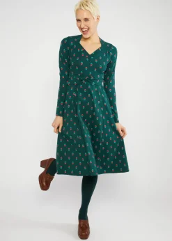 Damen Blutsgeschwister Jerseykleider|Knielange Kleider|Jerseykleid Shake Rattle and Roll