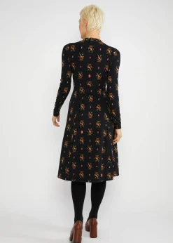 Damen Blutsgeschwister Jerseykleider|Knielange Kleider|Jerseykleid Shake Rattle and Roll