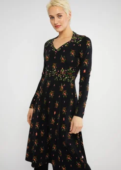 Damen Blutsgeschwister Jerseykleider|Knielange Kleider|Jerseykleid Shake Rattle and Roll