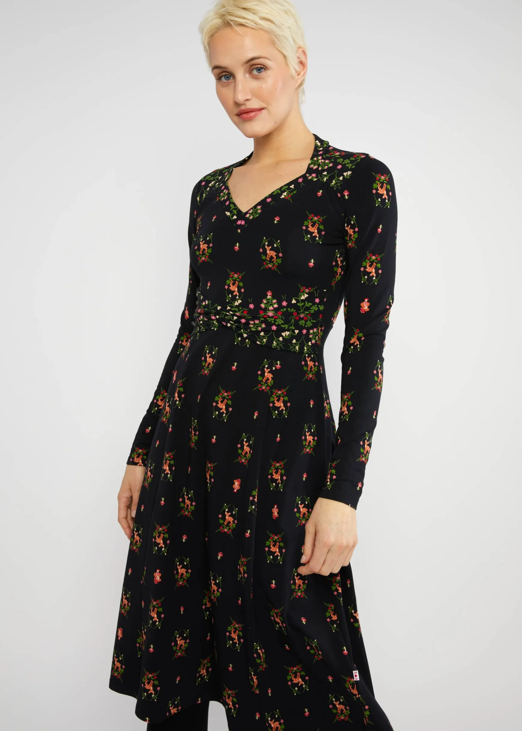 Damen Blutsgeschwister Jerseykleider|Knielange Kleider|Jerseykleid Shake Rattle and Roll