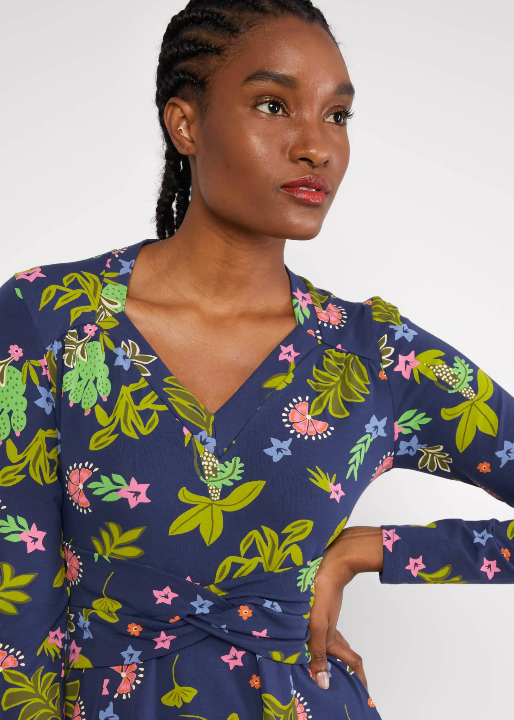 Damen Blutsgeschwister Jerseykleider|Knielange Kleider|Jerseykleid Shake Rattle and Roll