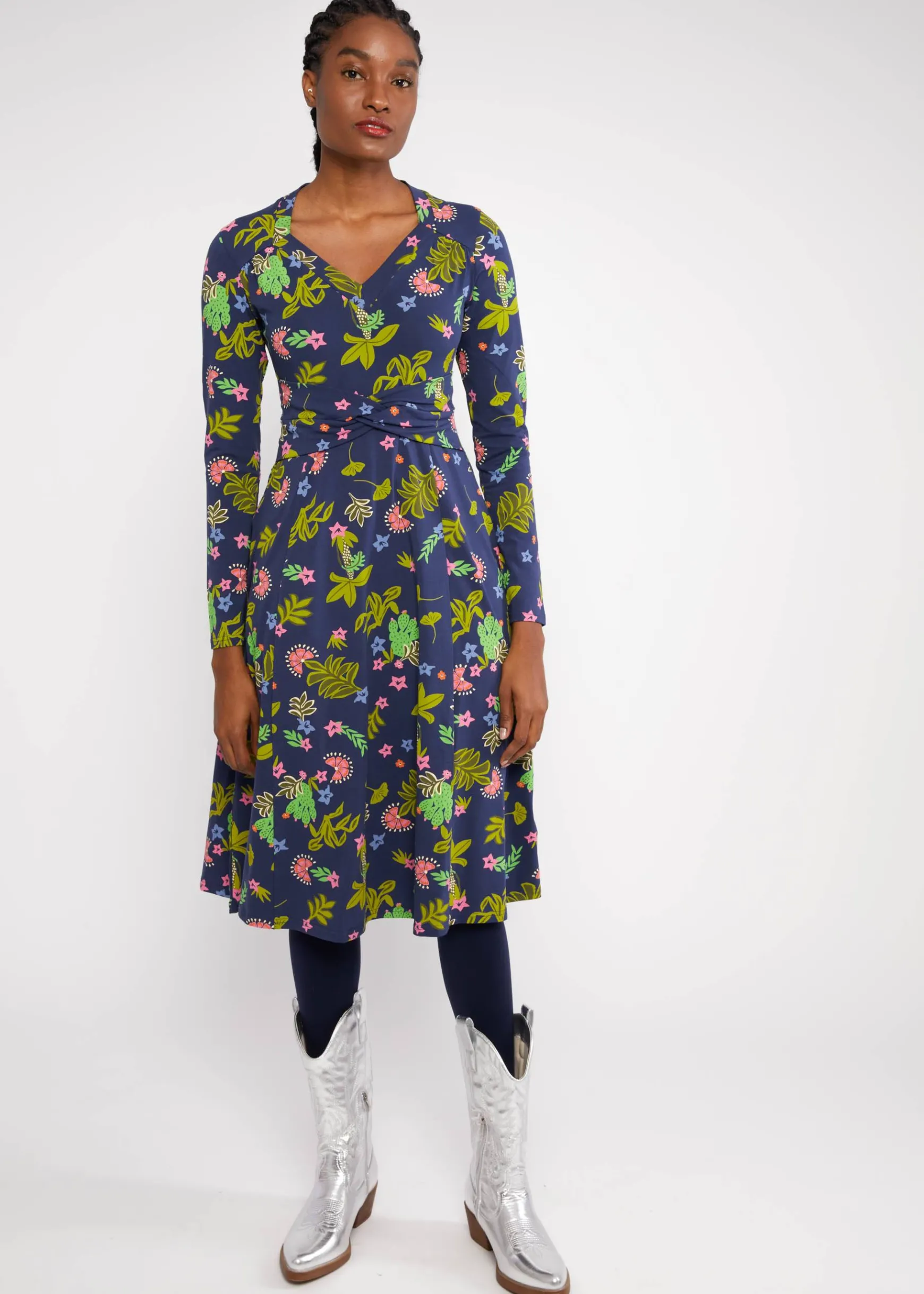 Damen Blutsgeschwister Jerseykleider|Knielange Kleider|Jerseykleid Shake Rattle and Roll