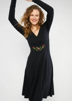 Damen Blutsgeschwister Jerseykleider|Knielange Kleider|Jerseykleid Shalala Tralala