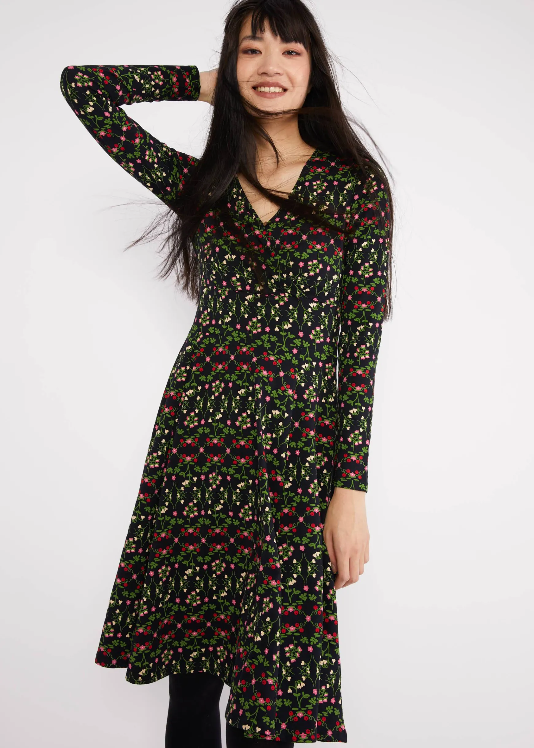 Damen Blutsgeschwister Jerseykleider|Knielange Kleider|Jerseykleid Shalala Tralala