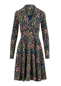 Damen Blutsgeschwister Jerseykleider|Knielange Kleider|Jerseykleid Shalala Tralala Shawl