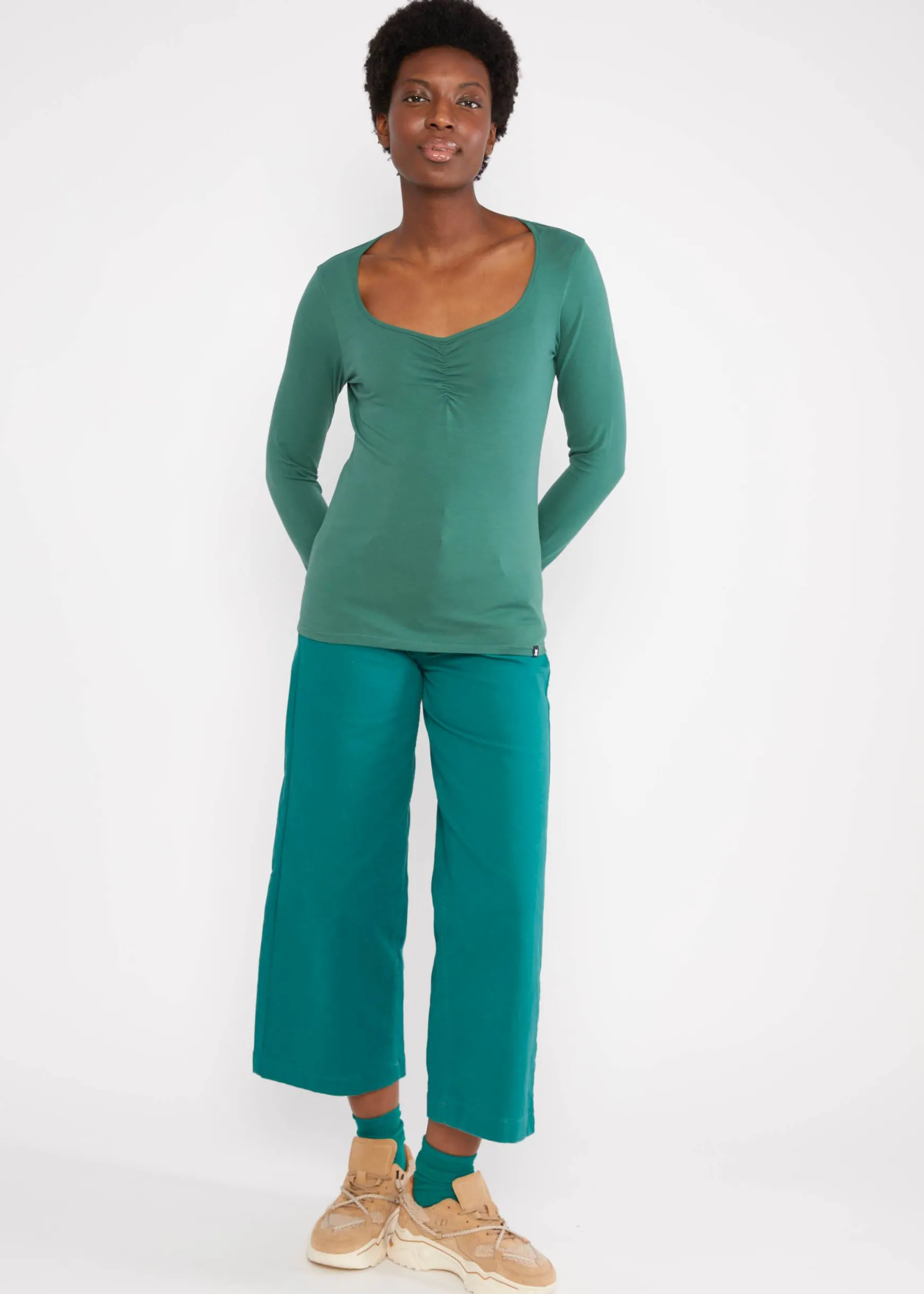 Damen Blutsgeschwister Longsleeves|Rundhals|Jerseyshirt Balconnet Fu00E9minin