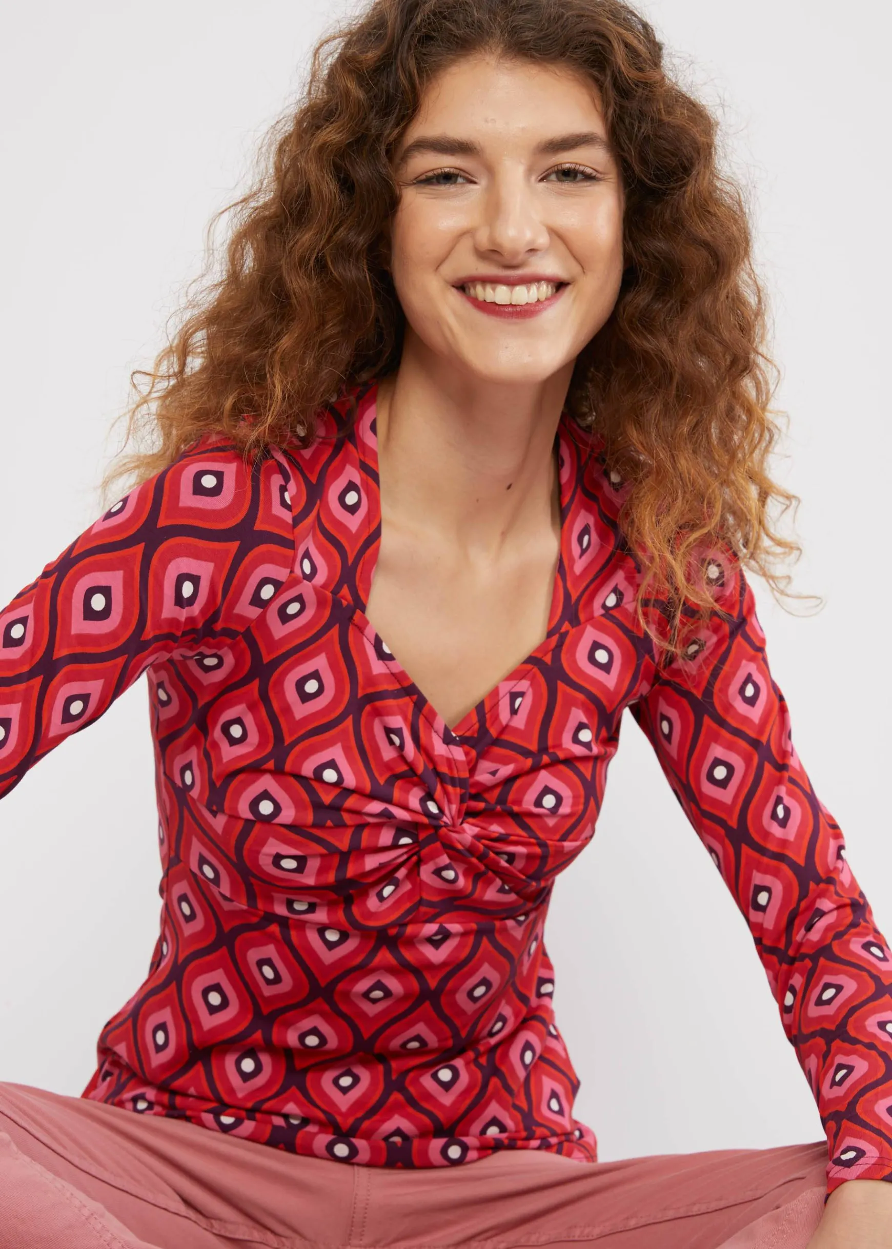 Damen Blutsgeschwister Longsleeves|Jerseyshirt Hot knot power