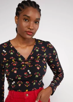 Damen Blutsgeschwister Longsleeves|V-Ausschnitt|Longsleeve Honest Heart