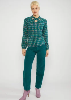 Damen Blutsgeschwister Longsleeves|Longsleeve Poetic Garden Boho