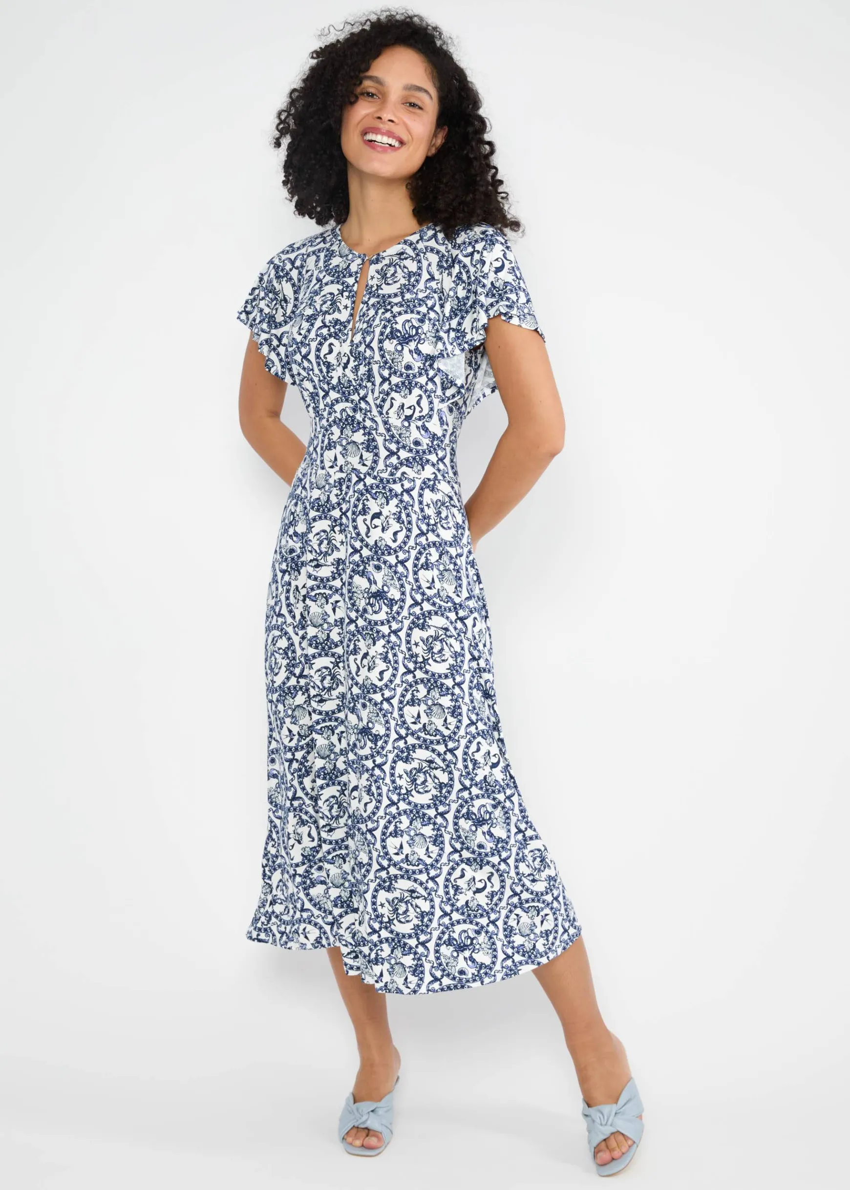 Damen Blutsgeschwister Jerseykleider|Midikleider|Midikleid Lightest Wings