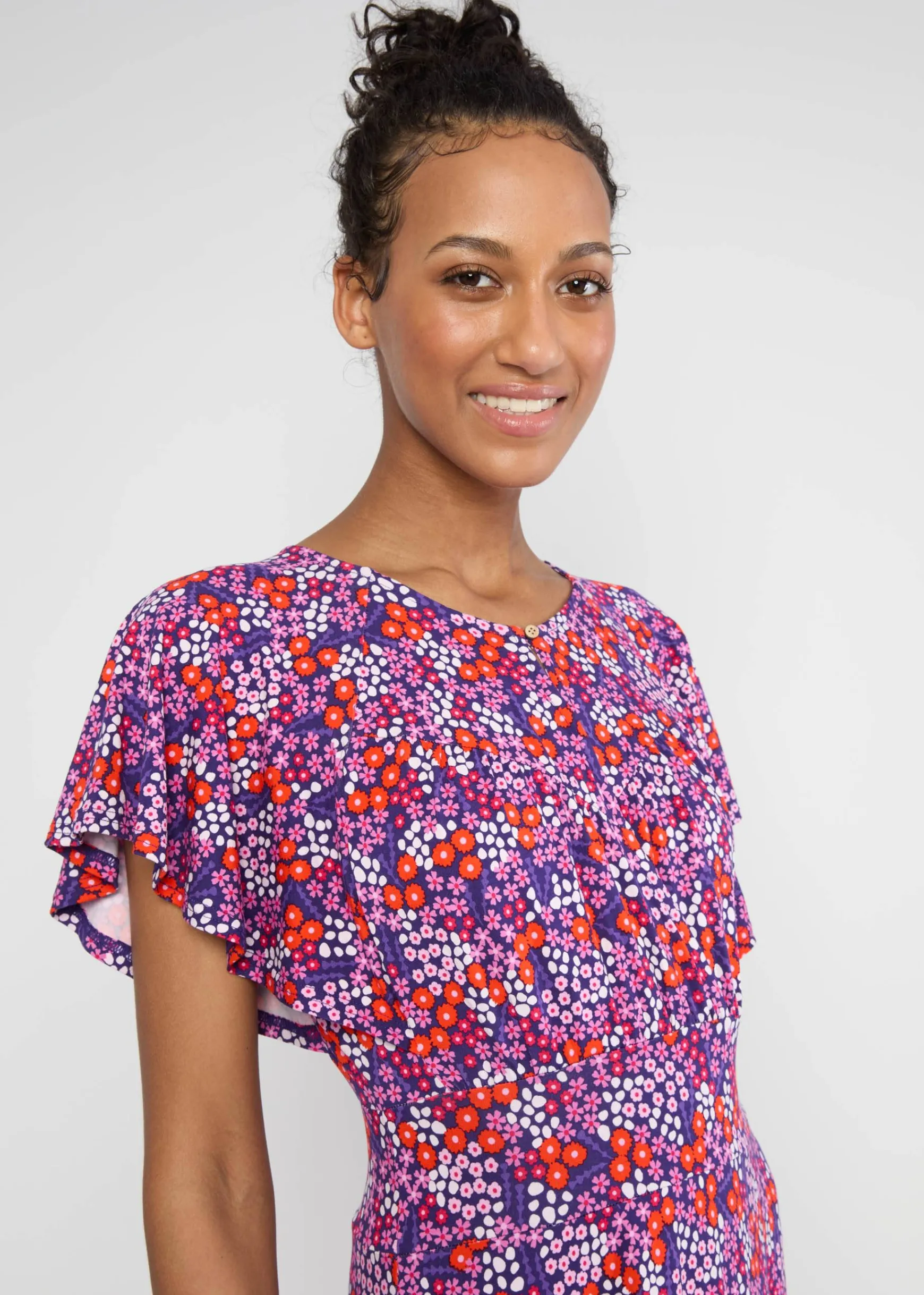 Damen Blutsgeschwister Jerseykleider|Midikleider|Midikleid Lightest Wings