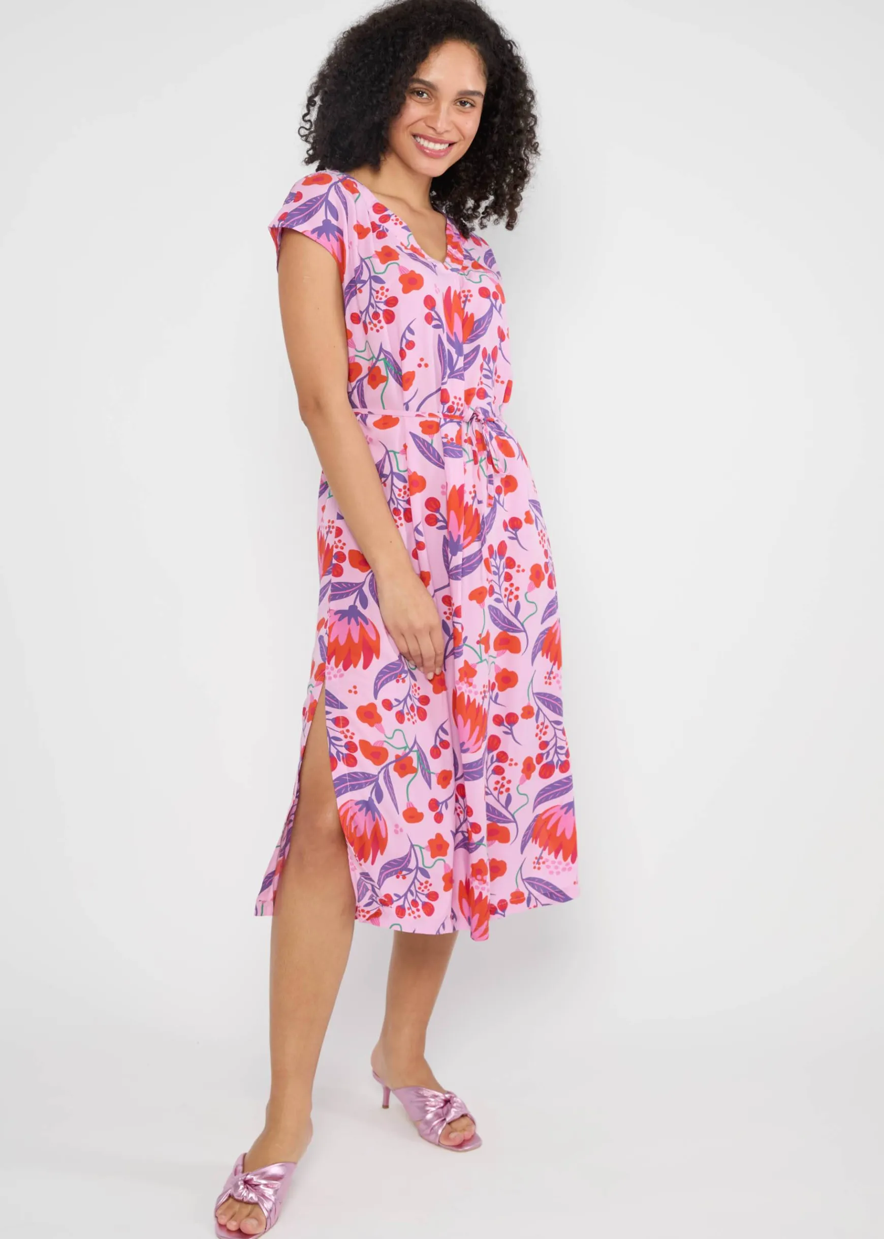 Damen Blutsgeschwister Midikleider|Midikleid Total Liberty Maniac