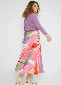 Damen Blutsgeschwister Tellerröcke|Midiröcke|Midirock Sakura Swirls
