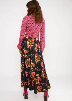 Damen Blutsgeschwister Tellerröcke|Midiröcke|Midirock Sakura Swirls