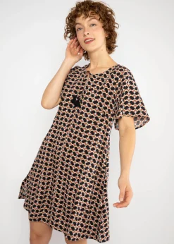 Damen Blutsgeschwister Minikleider|Minikleid Kaftan Wings