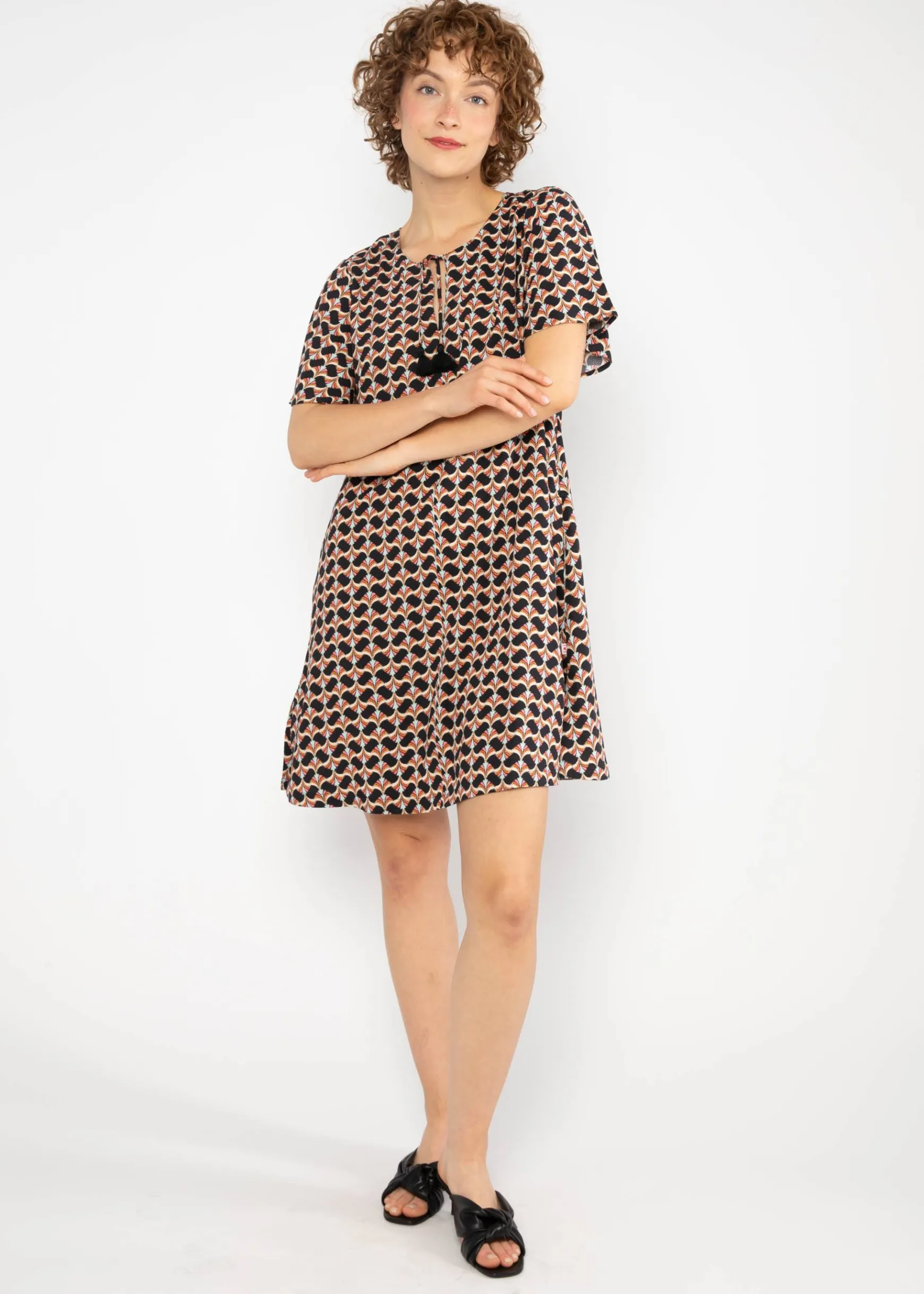 Damen Blutsgeschwister Minikleider|Minikleid Kaftan Wings