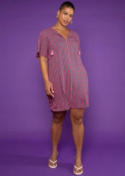 Damen Blutsgeschwister Minikleider|Minikleid Kaftan Wings