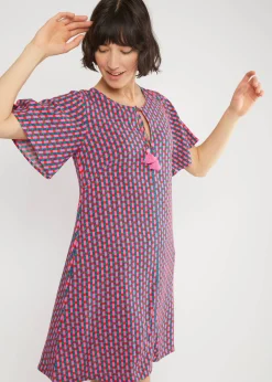 Damen Blutsgeschwister Minikleider|Minikleid Kaftan Wings