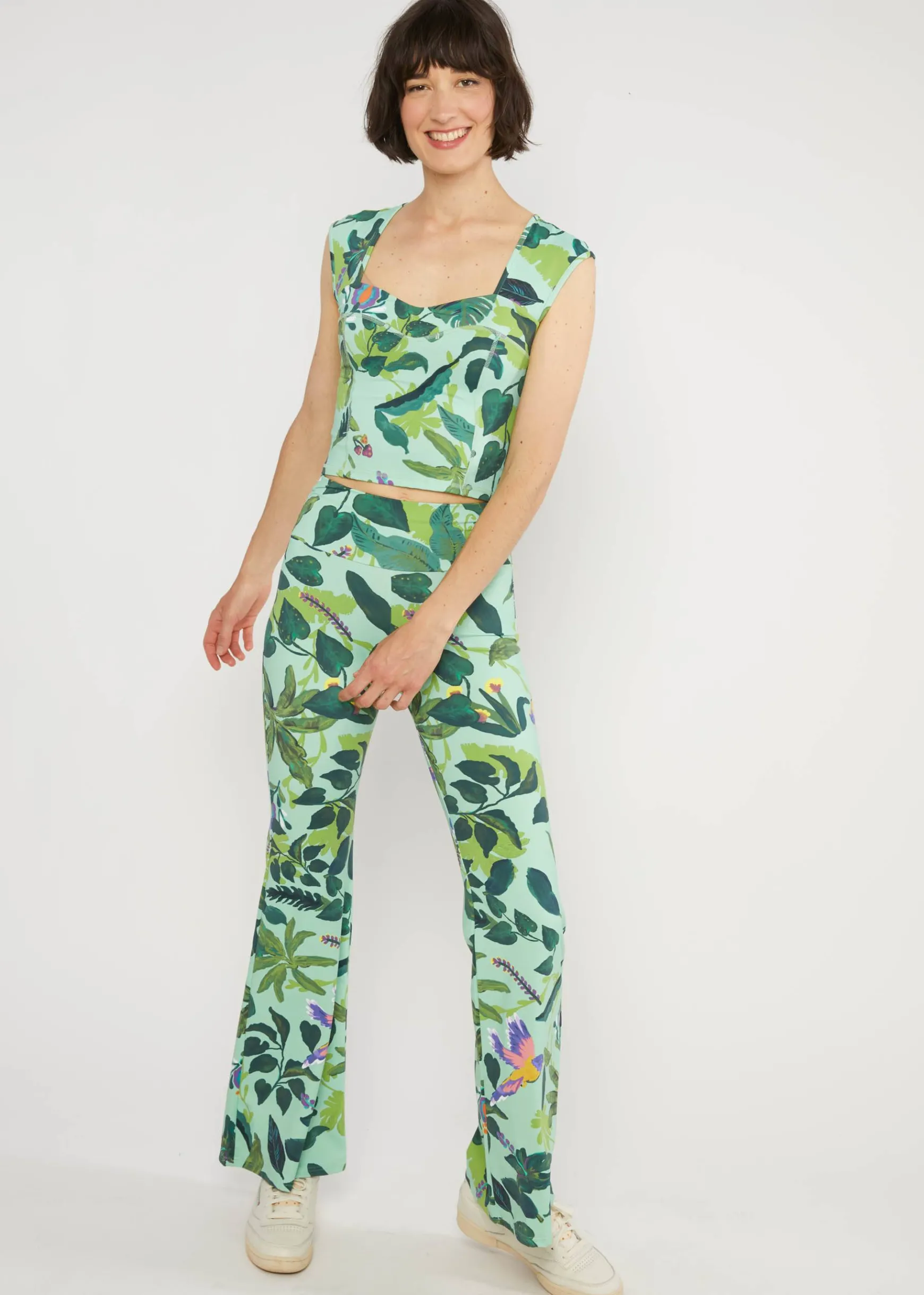 Damen Blutsgeschwister Stoffhosen|Sommerhosen|Schlaghose Dancing Jazz
