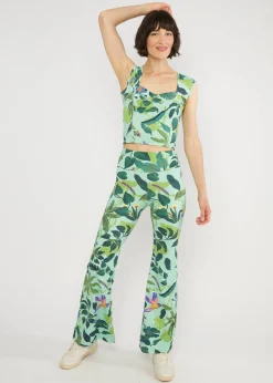 Damen Blutsgeschwister Stoffhosen|Sommerhosen|Schlaghose Dancing Jazz
