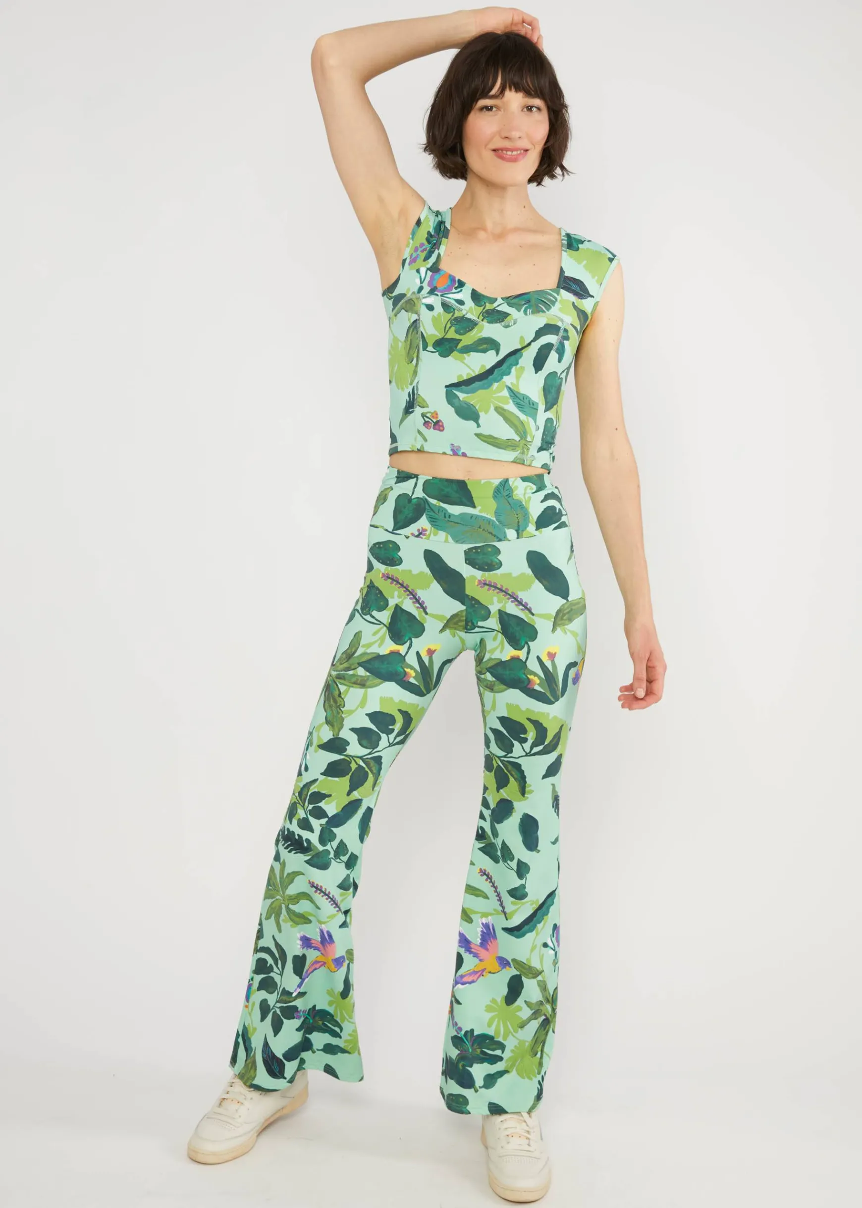 Damen Blutsgeschwister Stoffhosen|Sommerhosen|Schlaghose Dancing Jazz