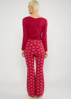 Damen Blutsgeschwister Stoffhosen|Schlaghosen|Schlaghose Easy Flared