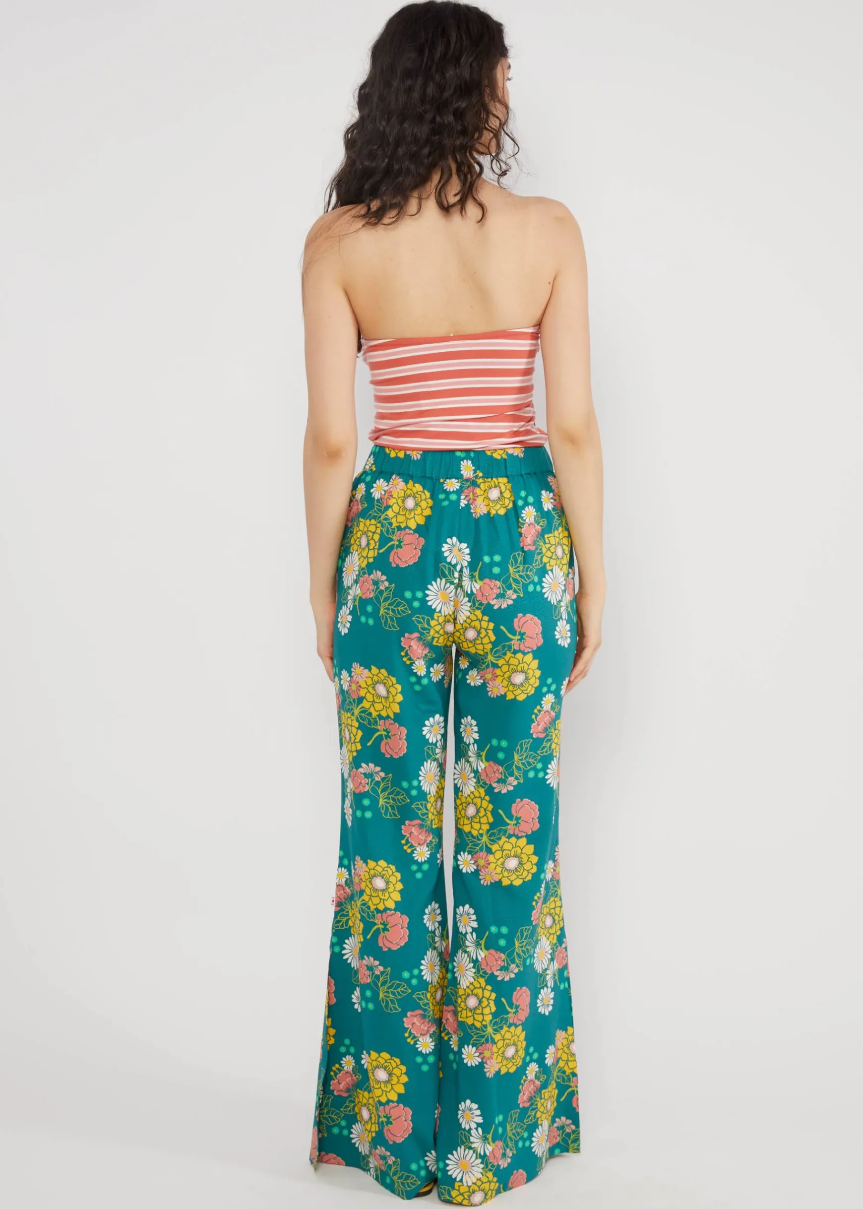 Damen Blutsgeschwister Stoffhosen|Boyfriend-Hosen|Schlaghose Flarebunny