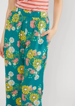 Damen Blutsgeschwister Stoffhosen|Boyfriend-Hosen|Schlaghose Flarebunny