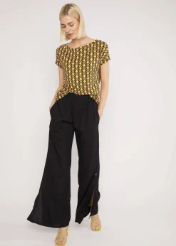 Damen Blutsgeschwister Stoffhosen|Schlaghosen|Schlaghose Flarebunny