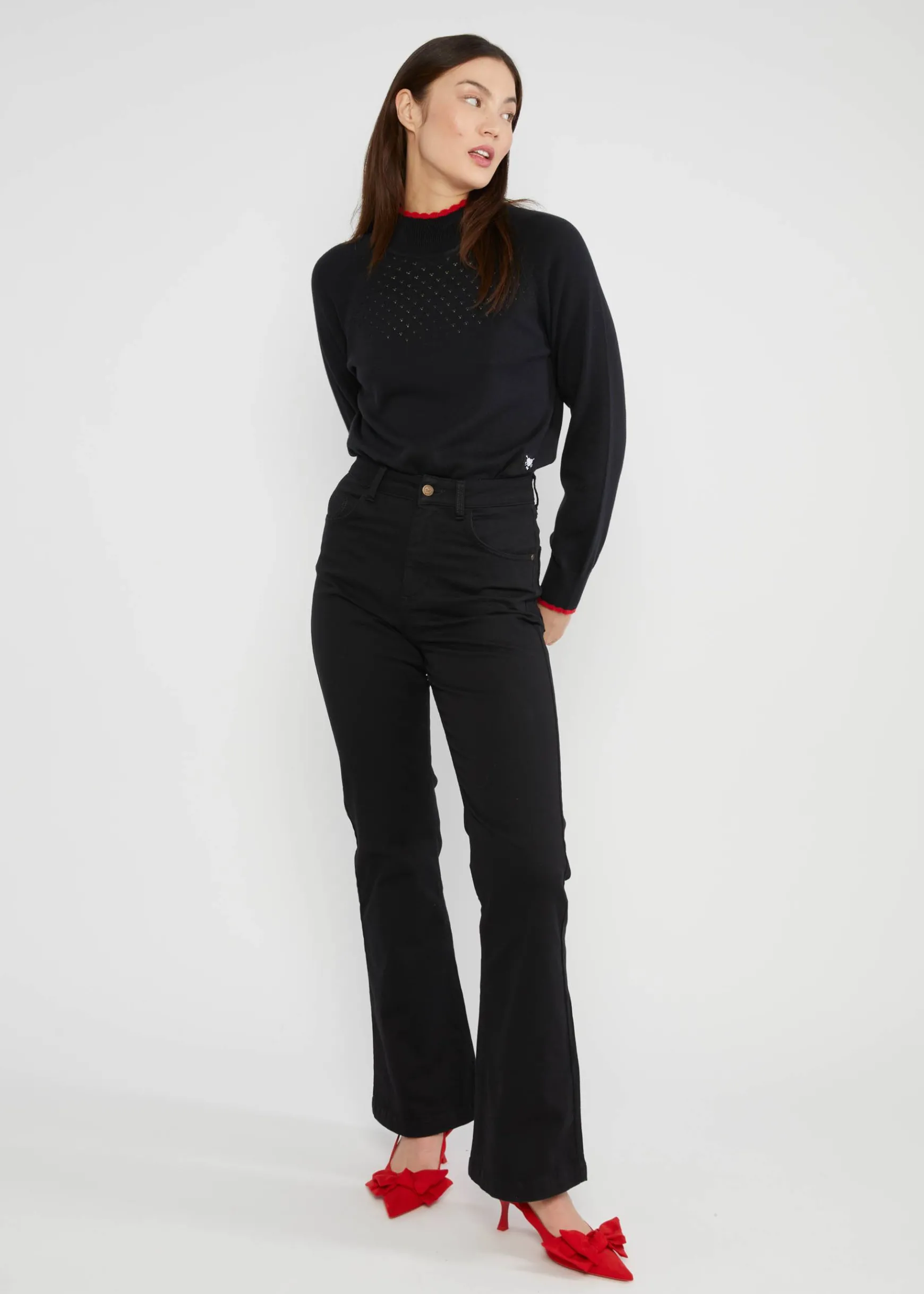 Damen Blutsgeschwister Stoffhosen|Schlaghosen|Schlaghose Yes, we Flare