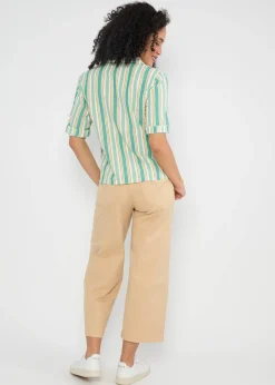 Damen Blutsgeschwister T-Shirts|Blusen|Seersucker Hemd Shimmy Chic