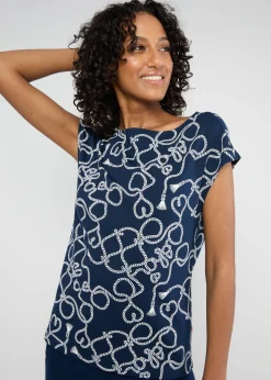 Damen Blutsgeschwister Tops|Rundhals|Shirt Breezy Flowgirl