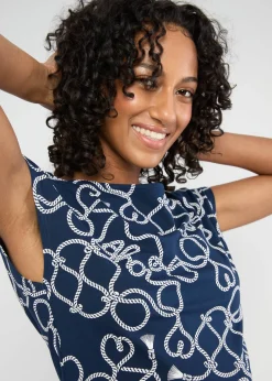 Damen Blutsgeschwister Tops|Rundhals|Shirt Breezy Flowgirl