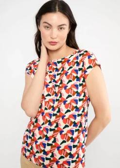 Damen Blutsgeschwister Tops|Rundhals|Shirt Breezy Flowgirl