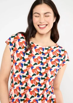 Damen Blutsgeschwister Tops|Rundhals|Shirt Breezy Flowgirl