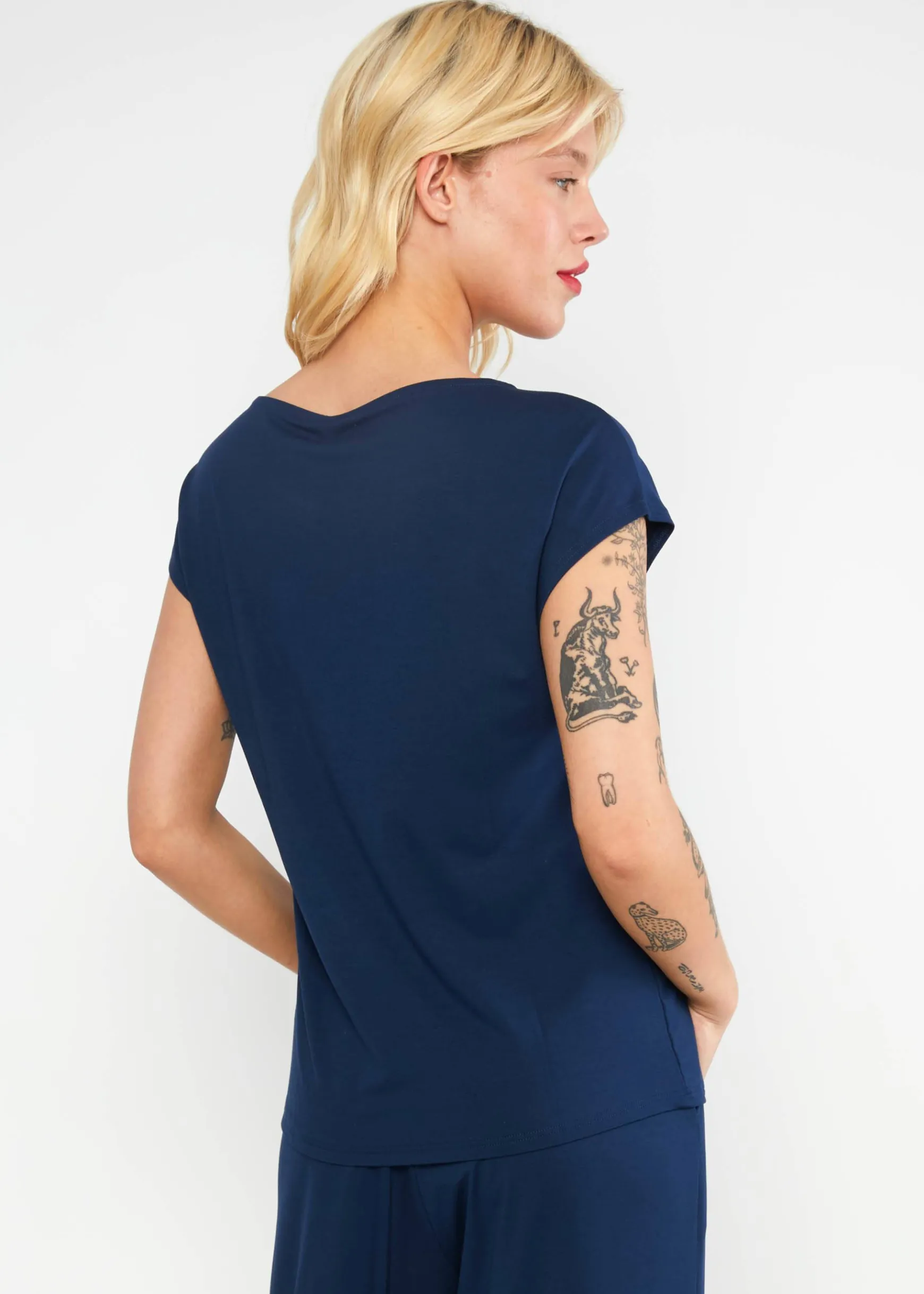 Damen Blutsgeschwister Tops|Rundhals|Shirt Breezy Flowgirl