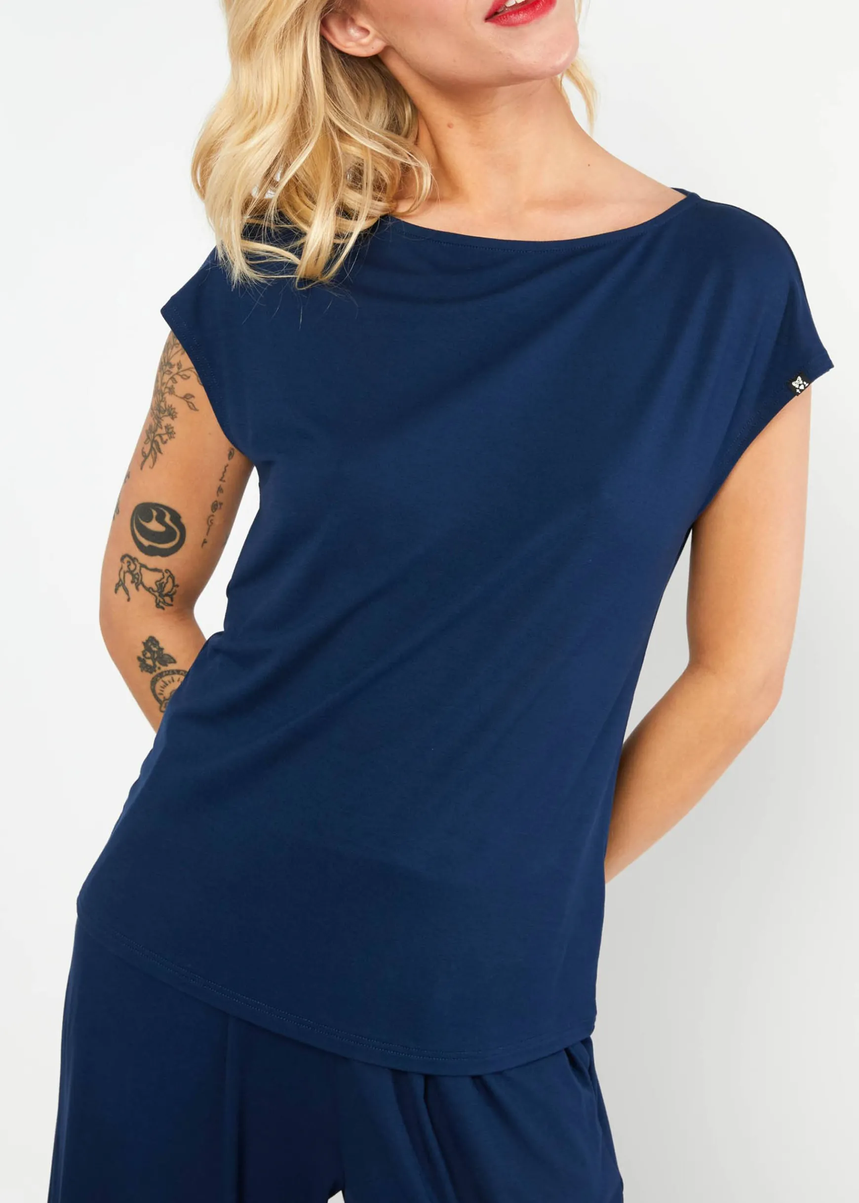 Damen Blutsgeschwister Tops|Rundhals|Shirt Breezy Flowgirl