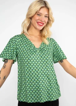 Damen Blutsgeschwister T-Shirts|V-Ausschnitt|Shirt Graceful Belle Air