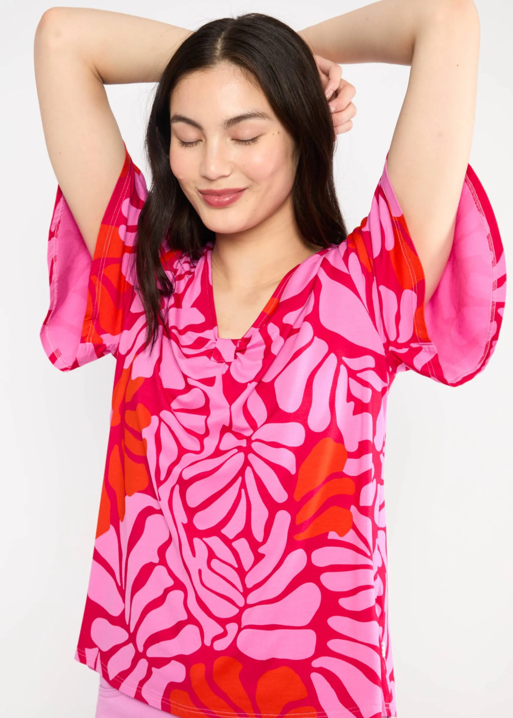 Damen Blutsgeschwister T-Shirts|V-Ausschnitt|Shirt Graceful Belle Air
