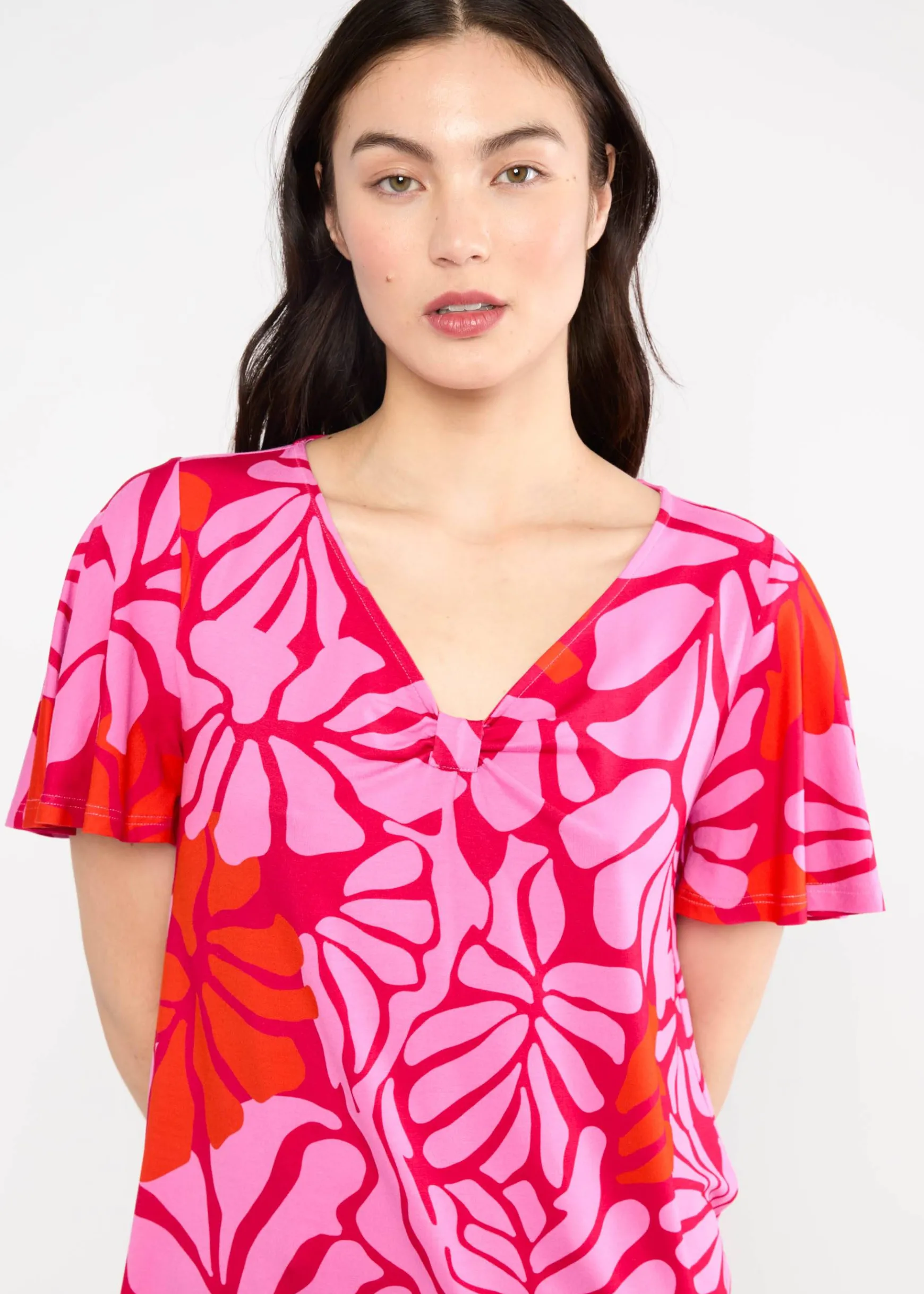 Damen Blutsgeschwister T-Shirts|V-Ausschnitt|Shirt Graceful Belle Air
