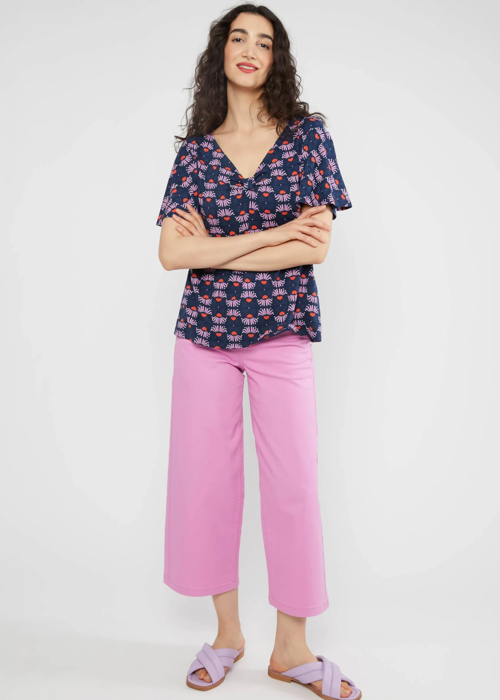 Damen Blutsgeschwister T-Shirts|V-Ausschnitt|Shirt Graceful Belle Air