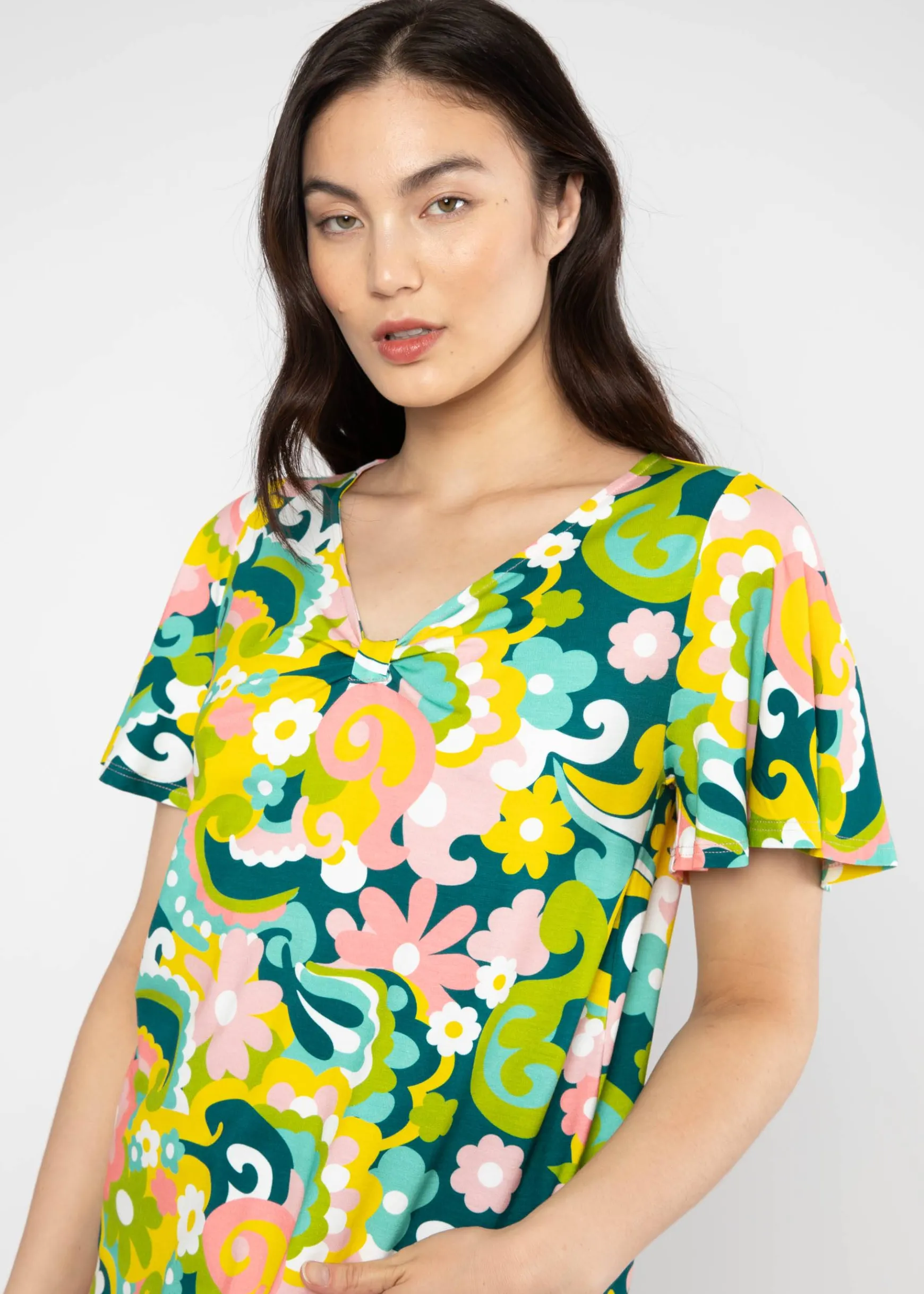 Damen Blutsgeschwister T-Shirts|V-Ausschnitt|Shirt Graceful Belle Air