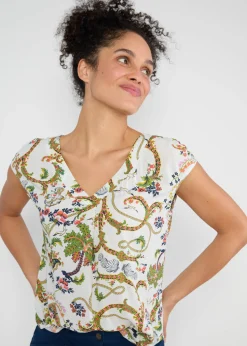 Damen Blutsgeschwister Tops|V-Ausschnitt|Shirt Liberty Maniac